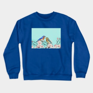 Eastern Bluebird Couple Crewneck Sweatshirt